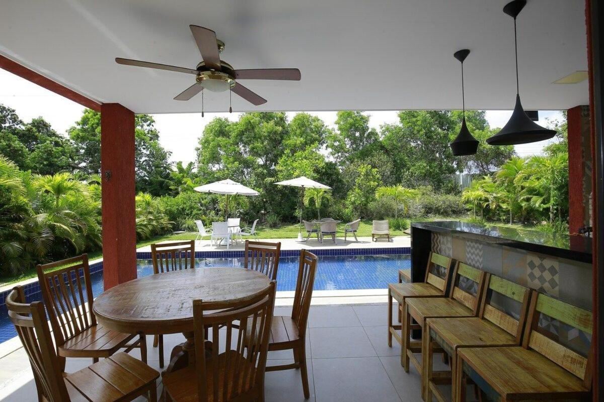 Casa Temporada - 4 Suites - Condominio Luxo - Piscina Extraordinaria - Praia De Itacimirim-Ba Camacari Ngoại thất bức ảnh
